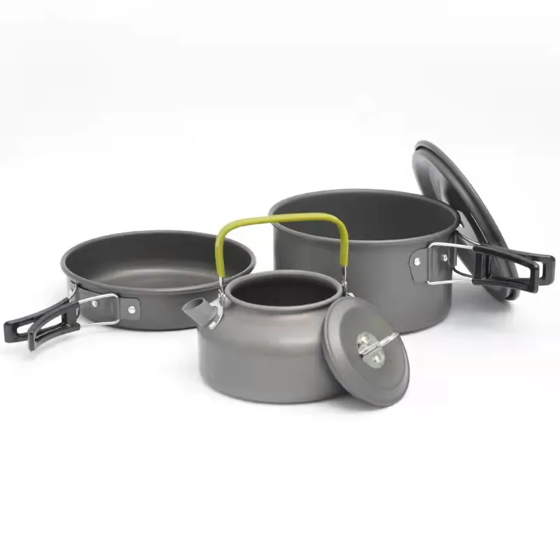 Bluesdeer Ultralight Camping Cooking Utensils Outdoor Tableware Pot Set Hiking Picnic Travel Tourist Dishes Supplies Equipment