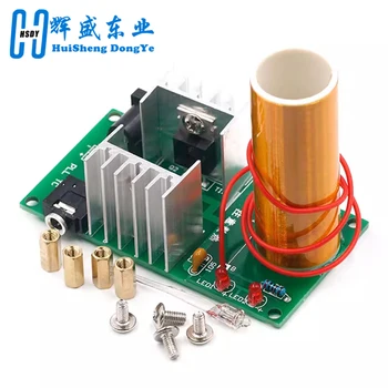 Mini Tesla Coil Kit fai da te DC 15-24V 15W Tesla Music Coil altoparlante al Plasma Kit elettronico Arc Plasma Scientific Toy