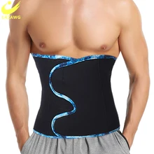 

LAZAWG Men Waist Trainer Fitness Waist Trimmer Belt Workout Corsets Slimming Body Shaper Weight Loss Fat Burner Sweat Straps