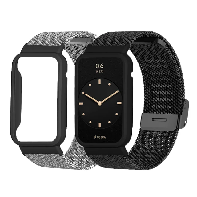 For Xiaomi Mi Band 8 Pro/7 Pro Milanese Watch Band Magnetic Metal Strap  Bracelet