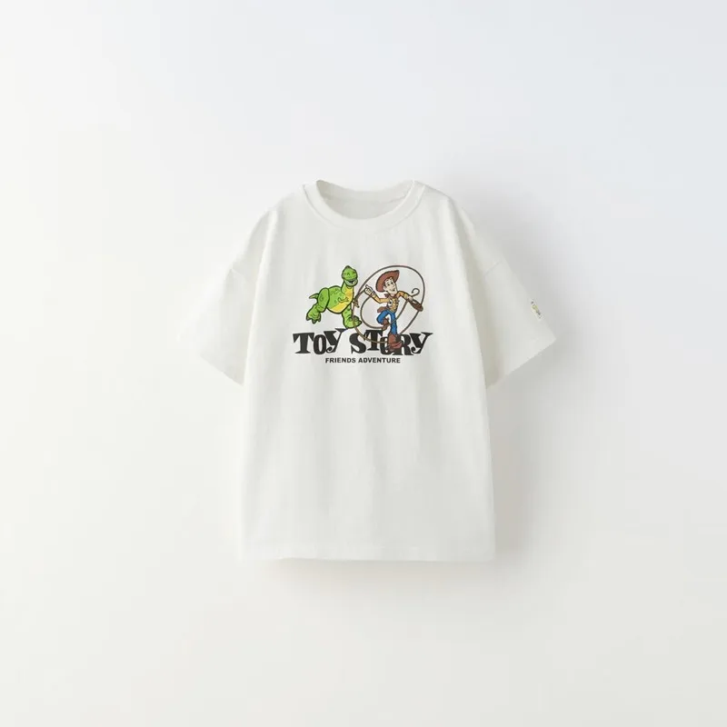 New Design Tees 1-7Age Children Clothing Casual Loose Trendy Tops Cute Short Sleeve TShirts Printing Tops For Boys And Girls 2