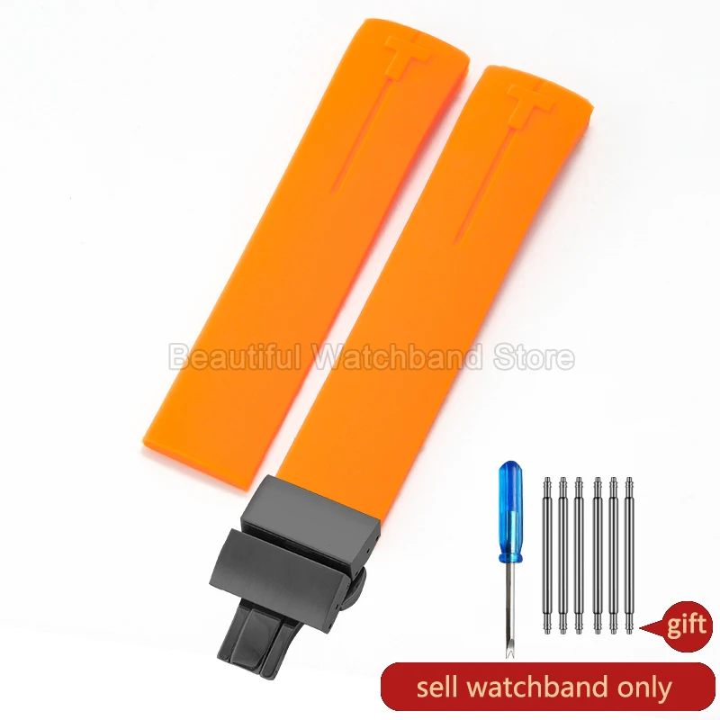 Premium Silicone Watch Strap – Scratch-Resistant, Color-Stable, Odorless Design with Folding Buckle