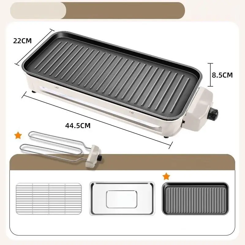Multifunction Electrictemperature Control Baking Grill Pan For Home Grill Barbecue