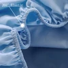 Bed Flat Sheet for Double Bed Plain Solid Color Top Sheets Single/Queen/King Flat Bedsheets Soft Home Bed Linen Sheets 90x200cm 5