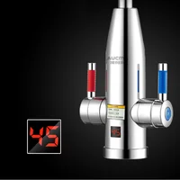 Robinet de chauffe-eau électrique de cuisine 3000W 220V, robinet de chauffage instantané, Geyser de chauffe-eau sans réservoir avec affichage numérique pour la maison 5
