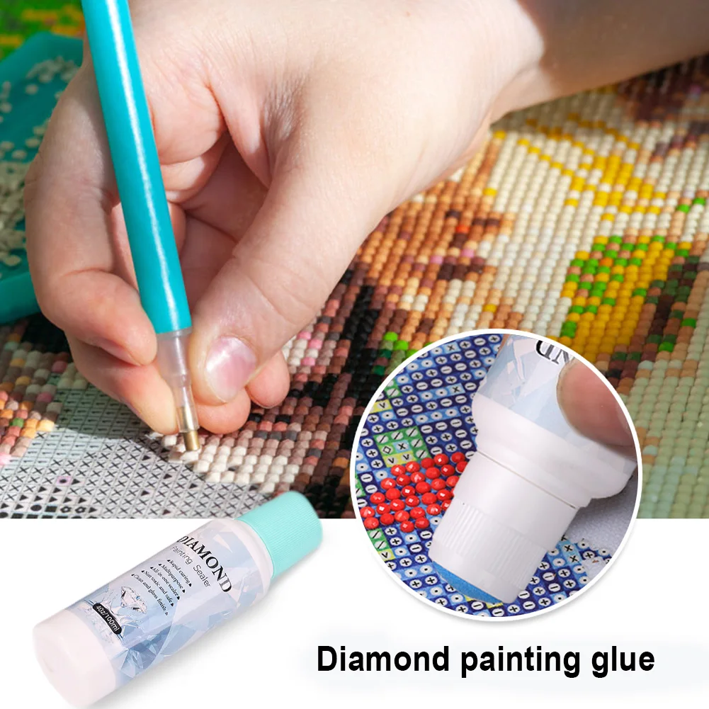 Diamond Painting Sealant Diamond Painting Transparent Drip Proof Adhesive  Fast Drying Gloss Effect 5D Diamond Painting Puzzle - AliExpress