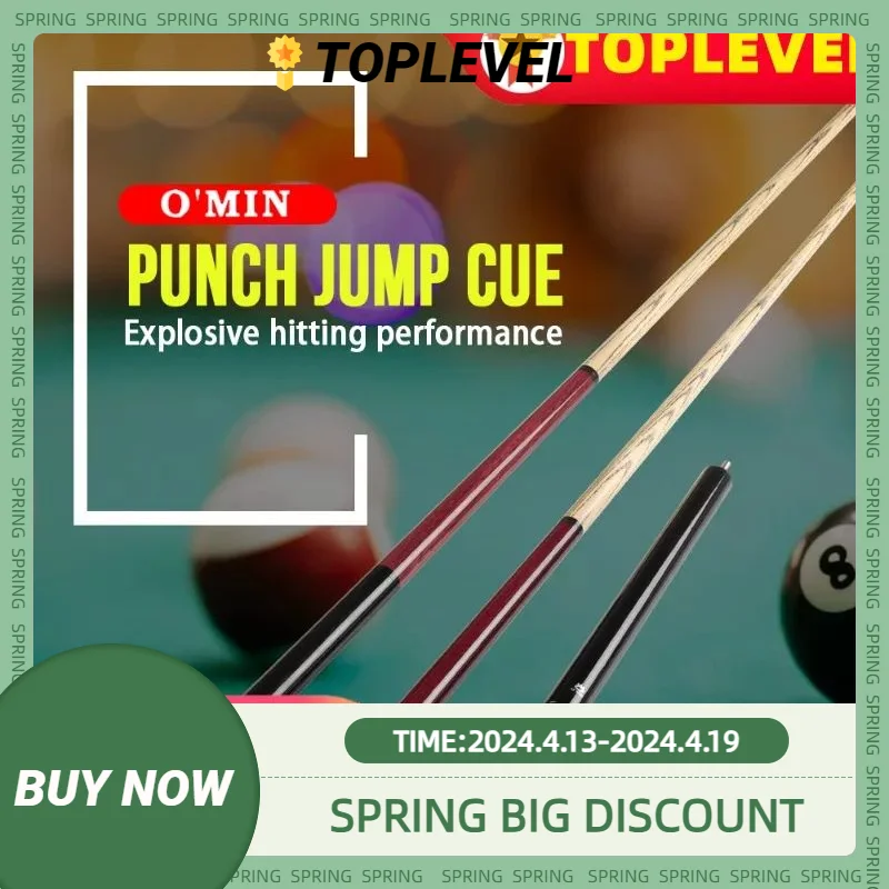 OMIN-Break Jump Cue Billiard Stick Kit, Punch Jump Cue, Ash Wood Shaft, Professional Handmade Billiard, China, 3 Pcs