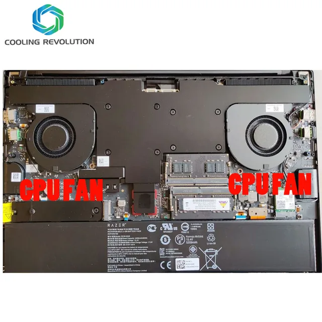 Jual CPU+GPU Cooling Fan Replacement Compatible With Razer Blade