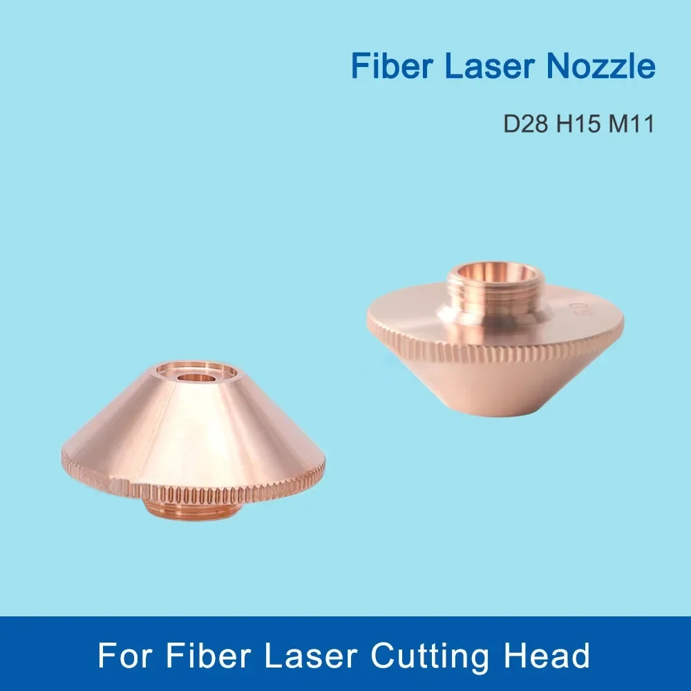 

LSKCSH High Pressure Fiber Laser Nozzle D28H15M11 5.0 6.0 For Raytools WSX Hans Boci Bodor Fiber Laser Cutting Head Machines