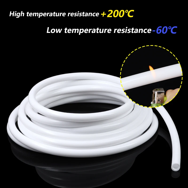 1meter Silicone Tube ID 1 2 3 4 5 6 7 8 9 10 mm Flexible Rubber Hose Food Grade Soft Drink Pipe Water Connector Multiple Colors