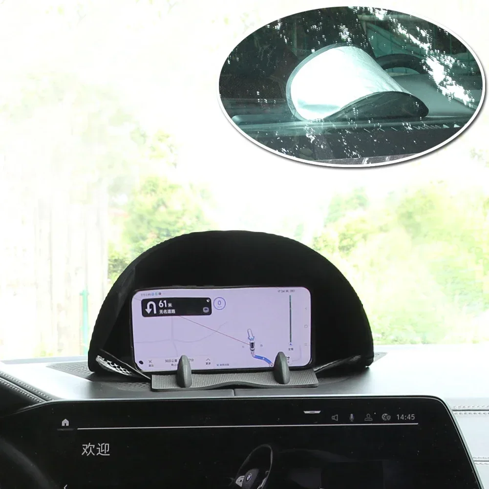 자동차 GPS 네비게이션 차양 바이저 커버, 쉐이드 배리어 라이트 커버, GPS 네비게이터 케이스, 자동차 인테리어 액세서리