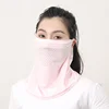 Summer Ice Silk Sunscreen Mask Scarf Outdoor Anti-mosquito Breathable Veil Mask Women Outdoor Cycling Golf Tennis Face Mask 4