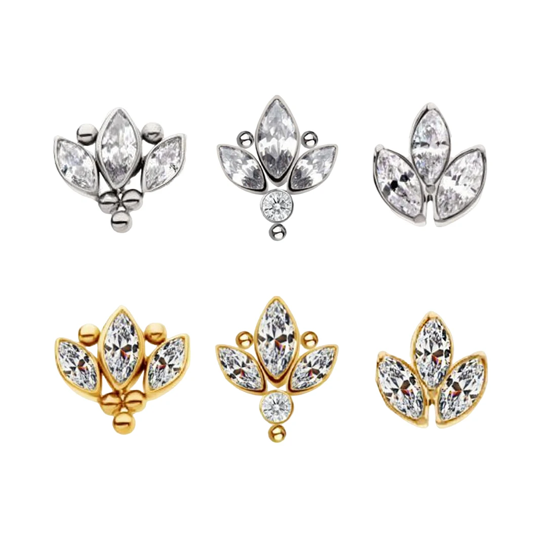 1PC Tanio Microdermico Piercing Medusa Superficie Pircing 3/4/5/7MM Top Skin Diver Filettatura Interna Gemma Estremà Gioielli Per Il Corpo Sexy - Foto 6