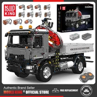 Mould King 19016 Technical Car Toys The RC Truck-Mounted Crane Transport Vehicle Building Block Brick Set Kids Christmas Gift 1