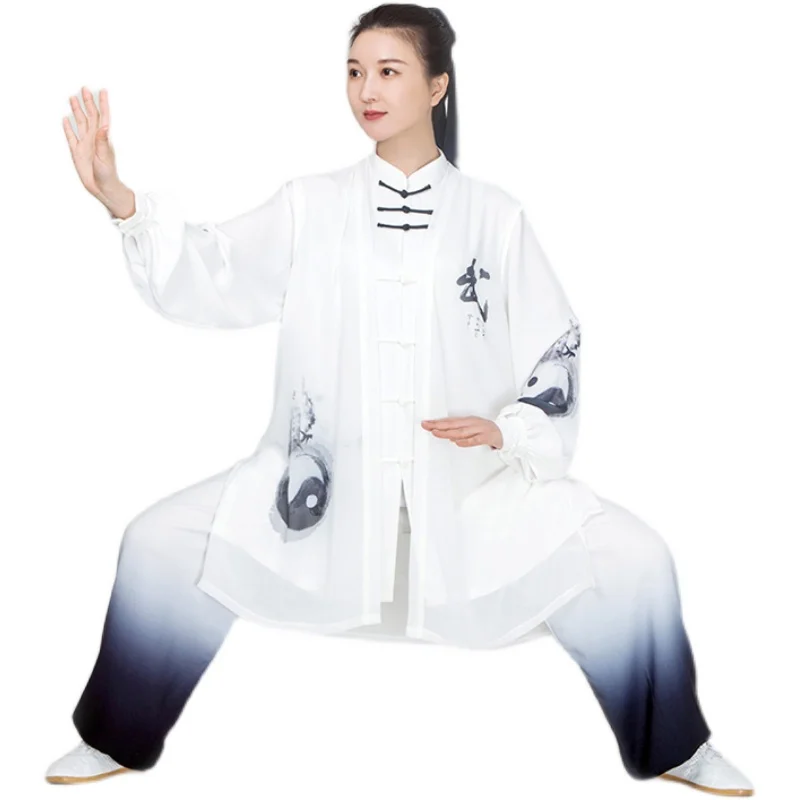 Tai Chi Clothing Chinese Traditional Costume Chinese Women Suit Women Cotton Tai Chi Suit Chinese Style Kung Fu Wushu Martial Arts Uniform Performance Jacket Pants Oriental Exercise Clothing