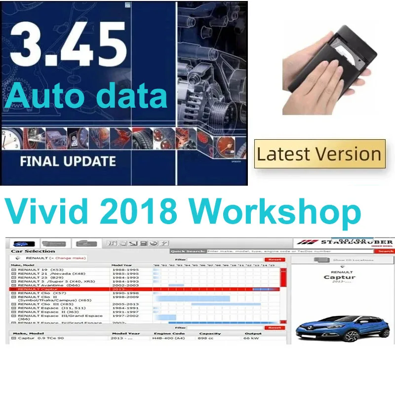

Latest Car Repair Software vivid workshop 2018 and autodata 3.45 Automotive( Atris-Technik) Parts Catalog for Europe Auto Car