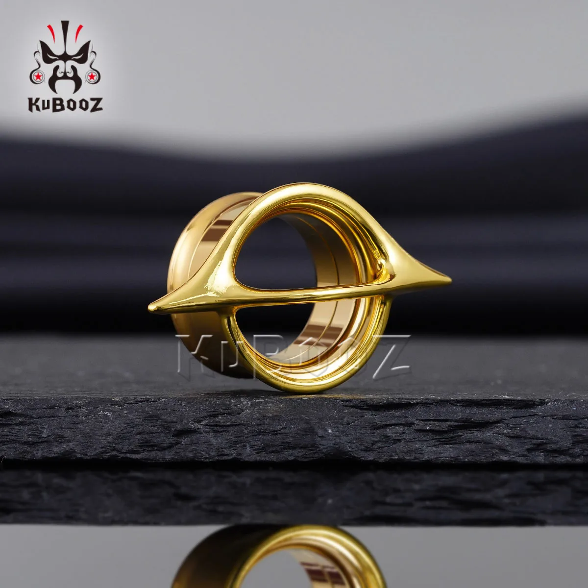 KUBOOZ Planet Ear Tunnels & Plugs - 스테인레스 스틸 스크류 익스텐더 및 스트레쳐, 피어싱 바디 주얼리(2개)