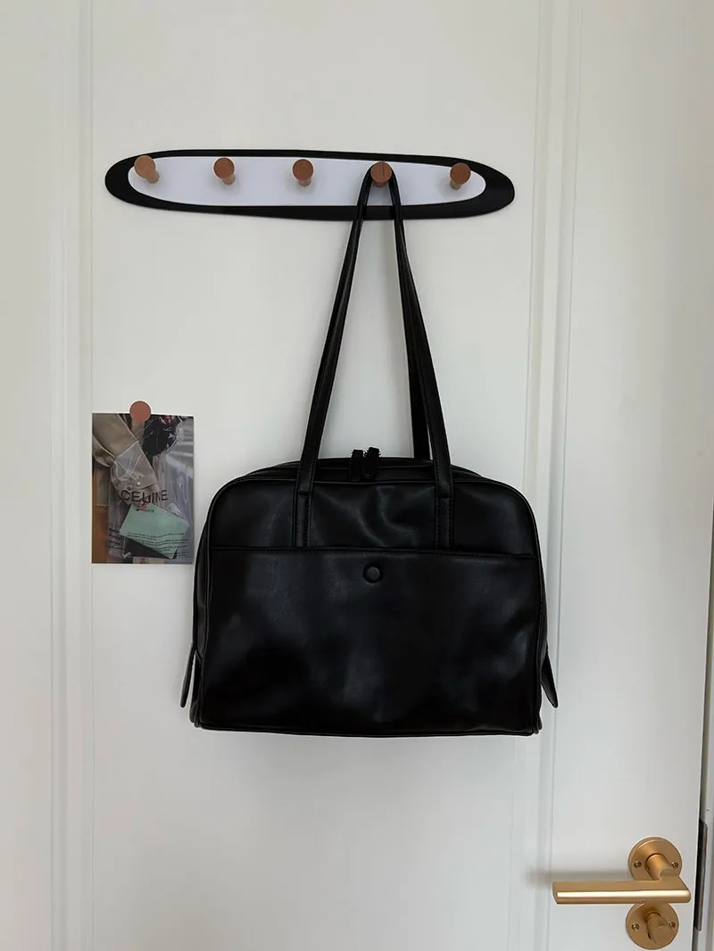 JIAERDI Retro Coffee Shoulder Bags Wallet Women Pu Leather Soft Bagutte Bag Female Large Capacity Tote Bag Handbag Сумка Женская