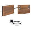Ball Stand Holder for Basketball Wall Mount Football Display Stand Wood & Metal Storage Rack for Volleyball Softball Scarves 5