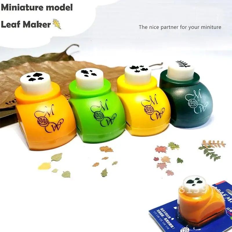New pattern Miniature model Leaf Maker Leaf Modeling Scene Table Sand paper DIY Tool