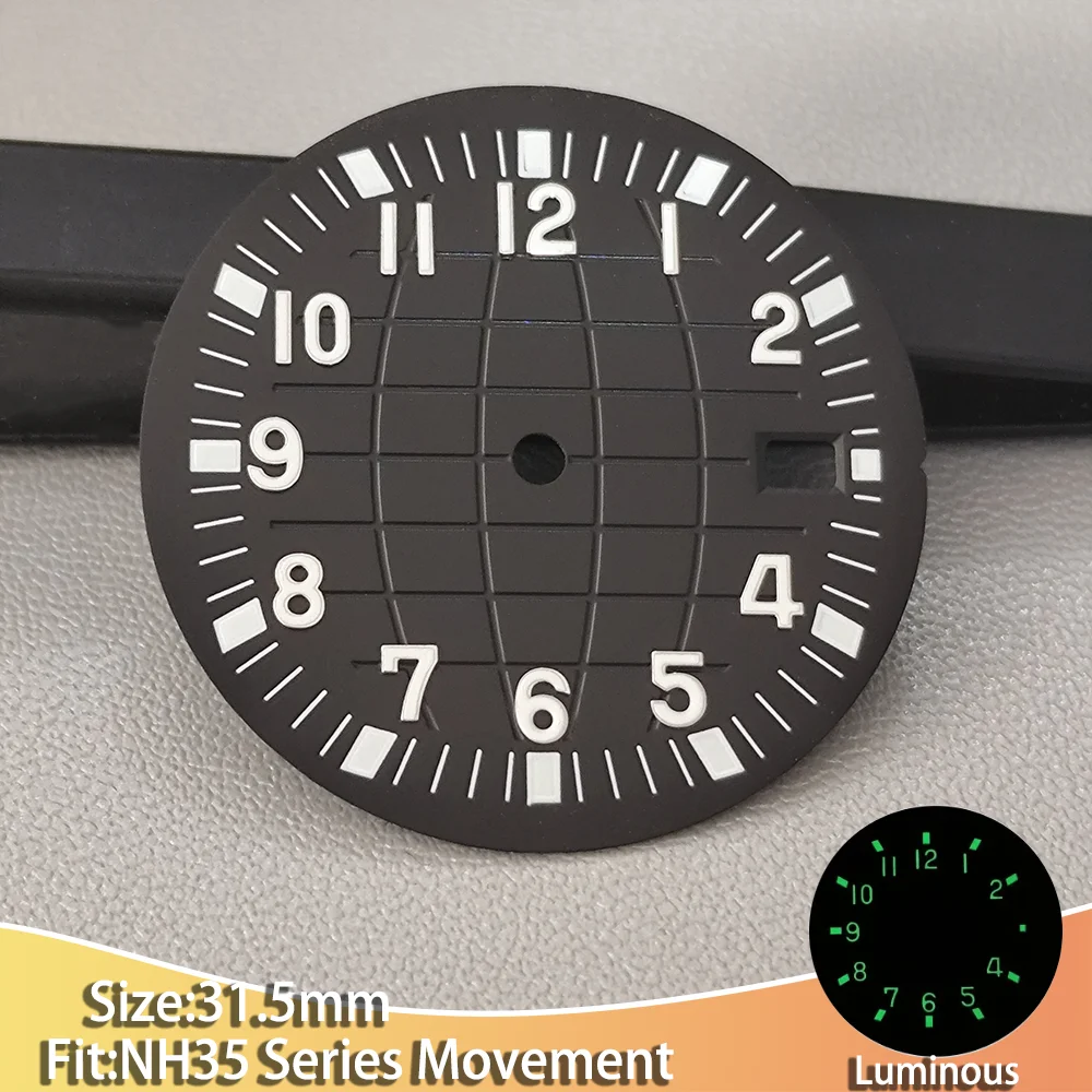 NH 35 31.5mm Dials Men's Watch Suitable for NH35 Series Movement Watches Luminous Function New Multi-color Dials Accessories