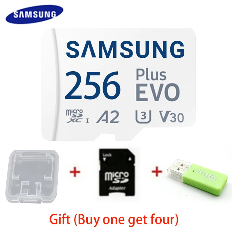 Samsung Pro Plus Memory Card U1 A1 V10 EVO 128GB U3 V30 A2 High Speed Class 10 256GB 512GB TF Card UHS-I 64GB PLUS Micro SD Card car battery charger price Code Readers & Scanning Tools