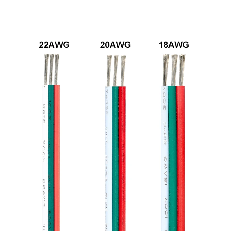 20AWG 3 Pin Wire 22AWG 18AWG 3pin Extension Cable 5 100m SM JST LED 20awg-3-pin-wire-22awg-18awg-3pin-extension-cable-5-100m-sm-jst-led
