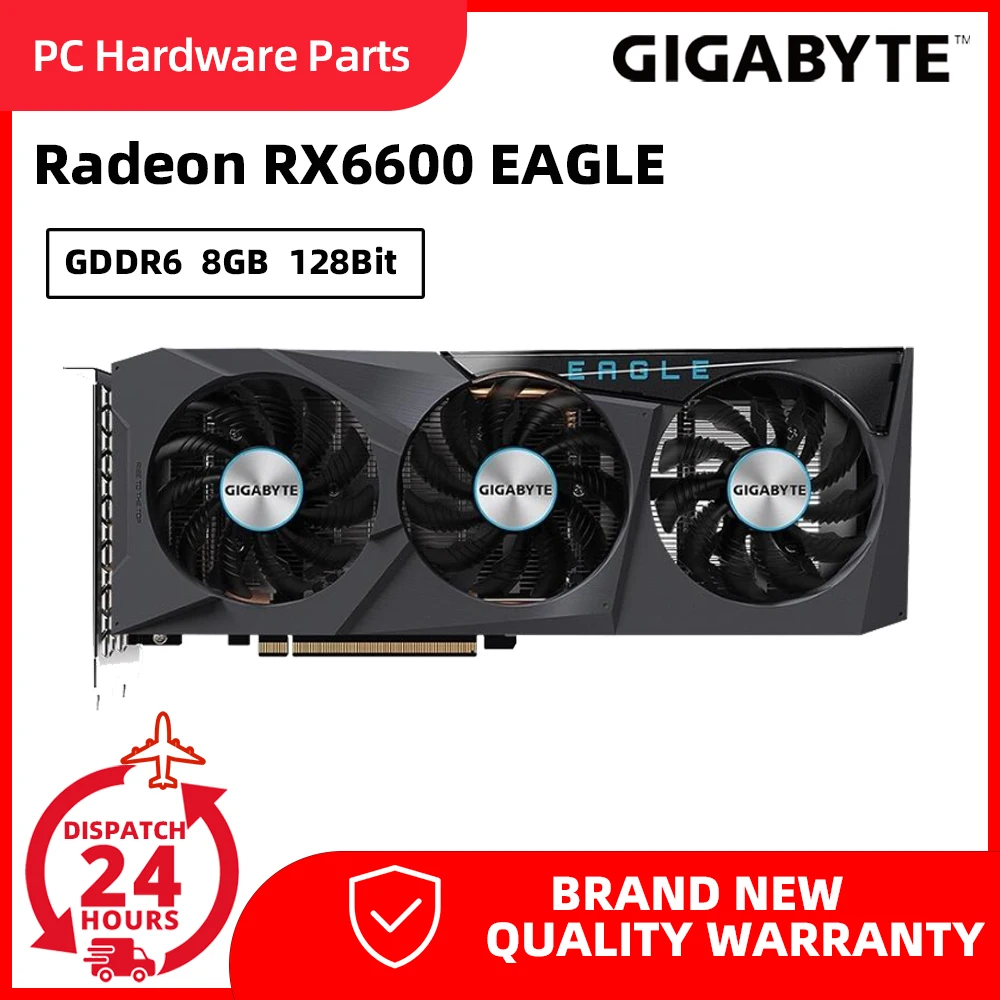 GIGABYTE Graphics Cards Radeon RX6600 EAGLE 8G GDDR6 Raphic Card 