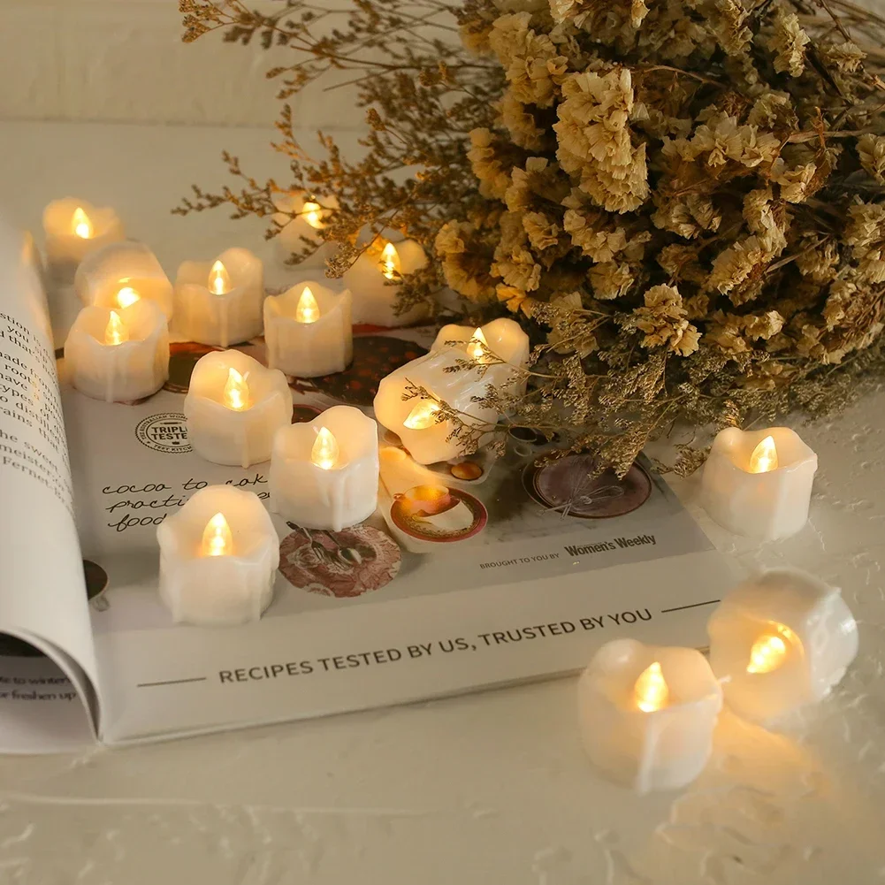Candele LED senza fiamma, a batteria, adatte per la decorazione