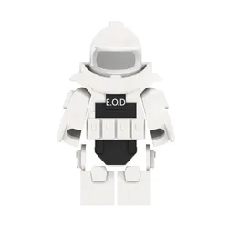 Beige Military Weapon Box Building Block Accessories (White)