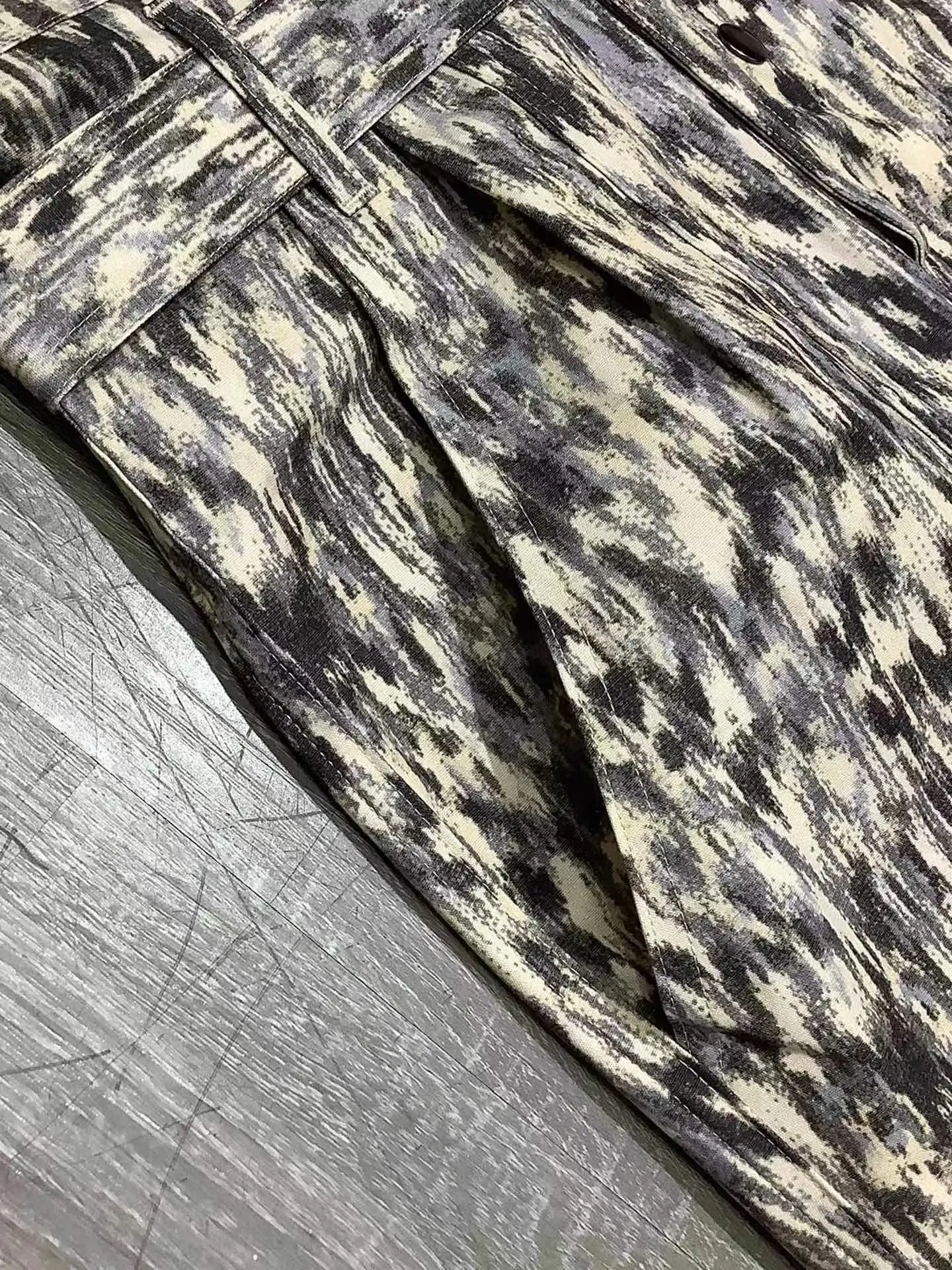 ISB new fashion leopard print temperament coat Jumpsuit