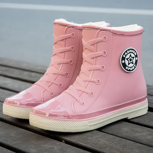 Stivali Pioggia Donna In Gomma - Impermeabili, Antiscivolo E Caldi Per Giardino E Lavoro - Foto 3