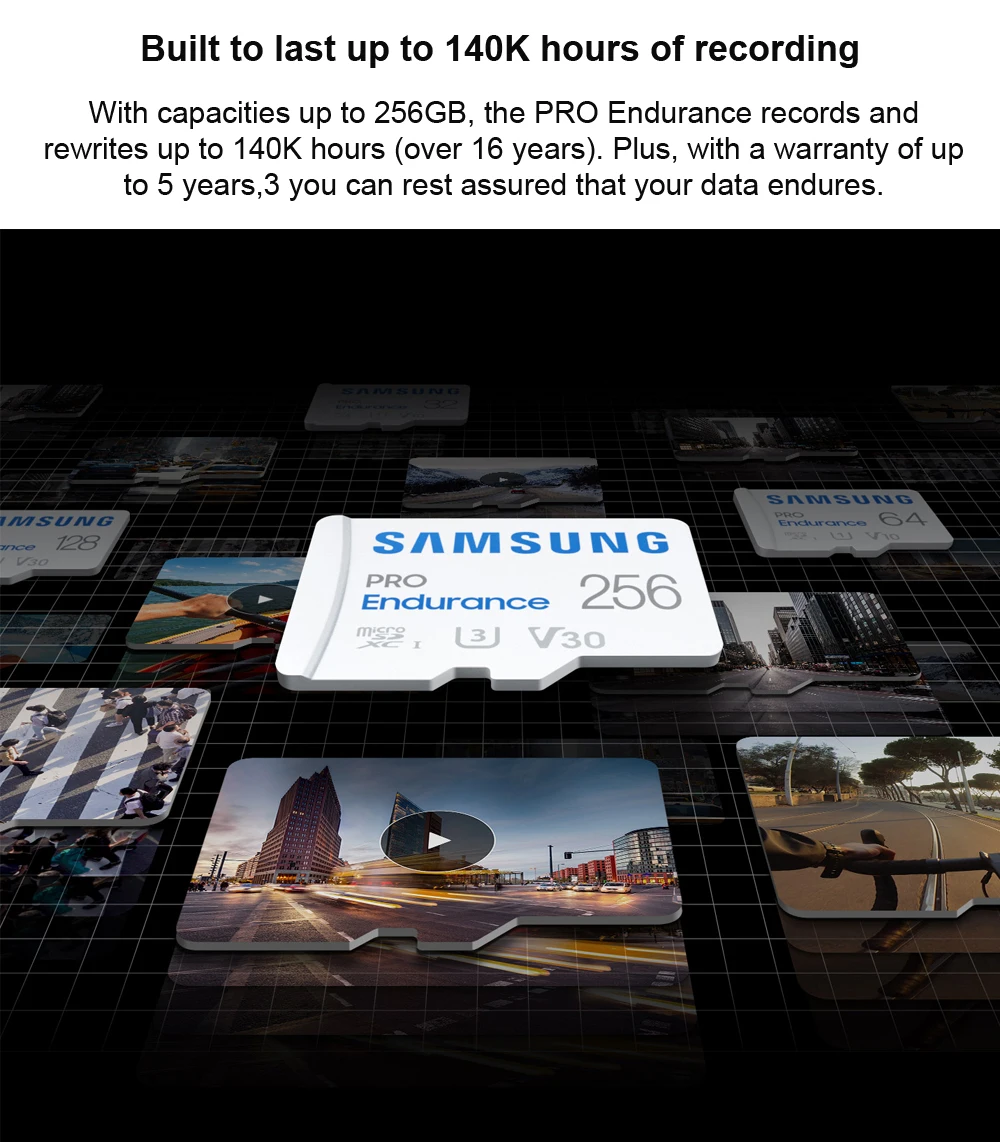 Samsung-Evo Plus, Pro Endurance, 512G, 256GB, 128GB,