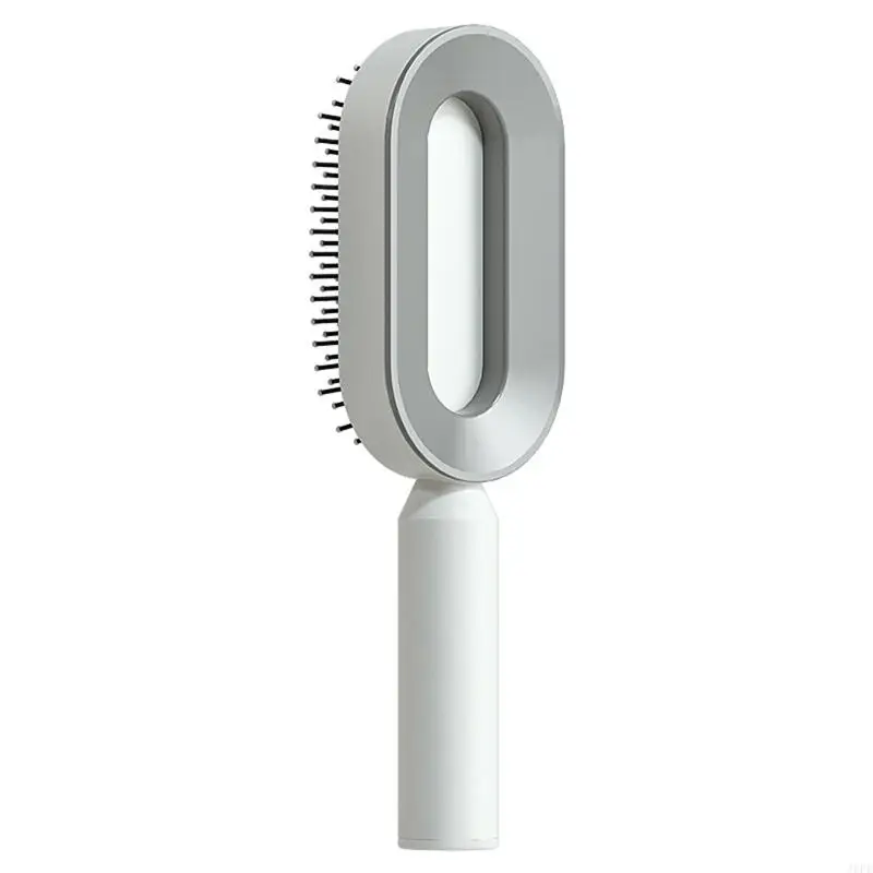 J6PE Comb Cushion Wet & Dry Paddle Hair Brush Scalp Massage Comb Women Detangling Tool for Thick Hair Easy to Use