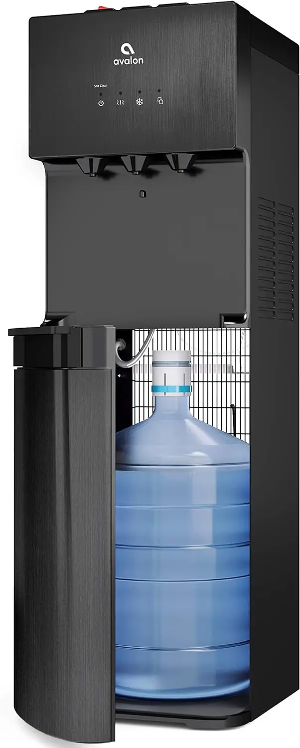 

Avalon A3BLK Self Cleaning Bottom Loading Water Cooler Dispenser, 3 Temperature-UL/Energy Star Approved-Black Stainless Steel,