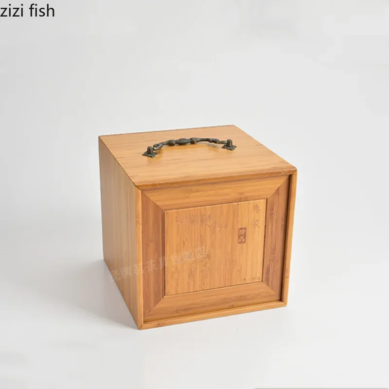 Bamboo Tea Box Multi-layer Drawer Storage Box Tea Organizer Cake Boxes Tray Container Storage Organizer Caddy tea tin box tea canister