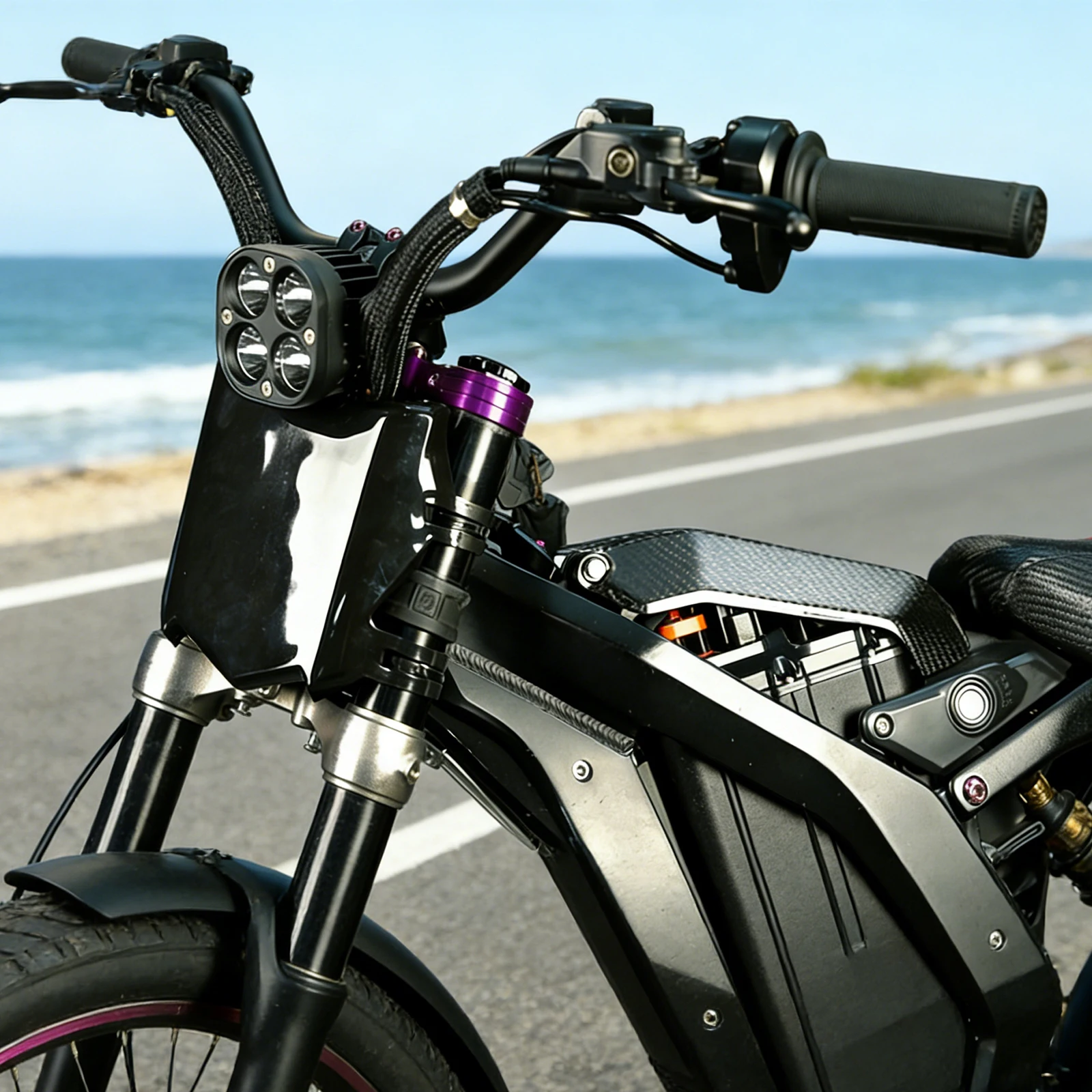 케이블 타이가 있는 전면 번호판 Ebike Surron Light Bee Talaria Sting 79BIKE용 범용 플레이트 교체용 경량 플레이트