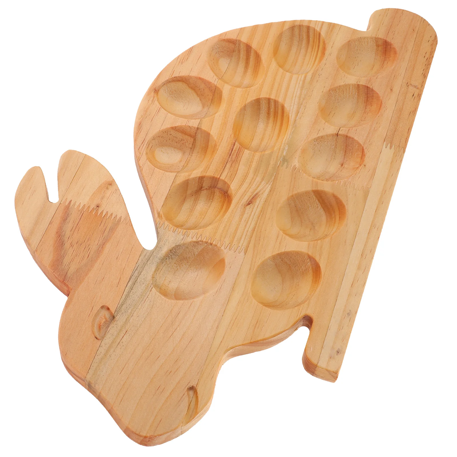Deviled Egg Tray Appetizer Egg Serving Platter Wooden Egg Tray Easter Egg Storage Serving Holder Rabbit Deviled Egg Platter 3