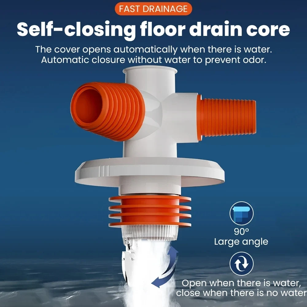 Bathroom Floor Drain Pipe 2 in 1 Deodorant for Wash Machine Sewer drainage pipe set,floor drain