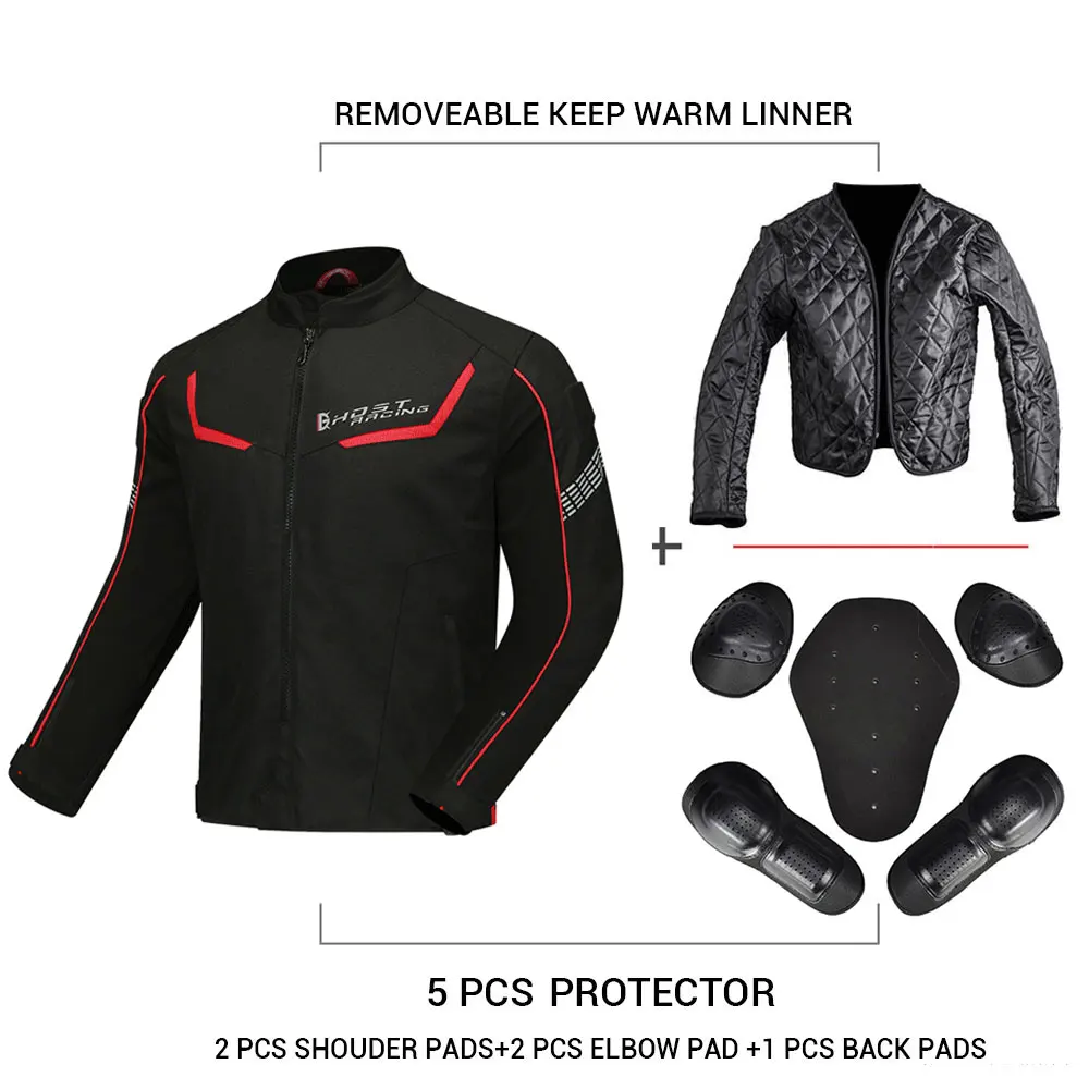 방풍 오토바이 자켓 방수 모토 크로스 자켓 오토바이 타기 의류 남성 Chaqueta Moto With Protection Gear
