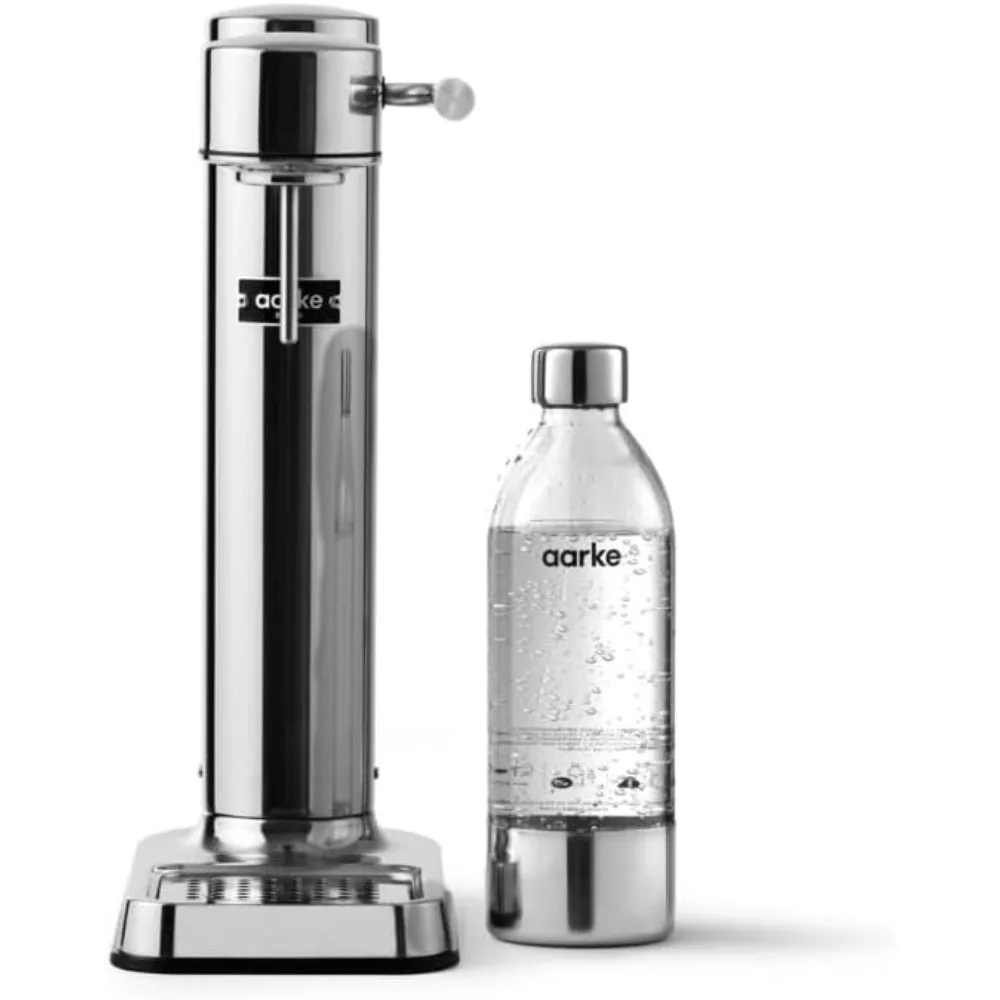 Premium Carbonator-Sparkling & Seltzer Water Maker-Soda Maker with PET Bottle (Stainless Steel)