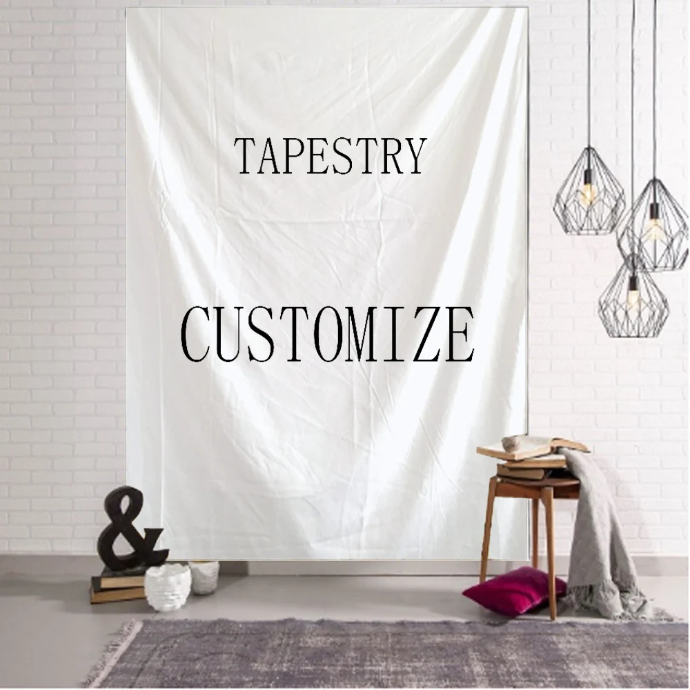 Customized Tapestry Boho Mandala Tapestries Witchcraft Wall Tapestry Print Your Photo Hippie Wall Hanging Blanket Tapestry