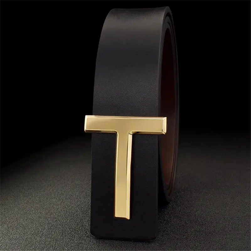High Quality Business Men Belt Luxury Brand Designer famous Leather Belts for men Jeans Strap Male Metal Buckle work belt - Image 11