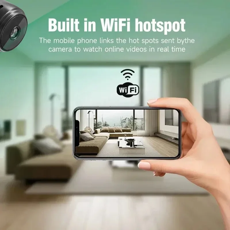 A9 Mini Camera HD 720P Intelligent Home Security IP WiFi Camera Monitor Mobile Remote Camera Mobile Remote Application 2