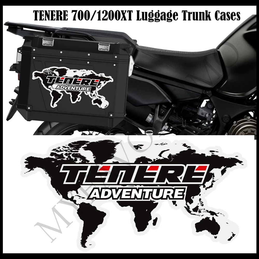 For YAMAHA TENERE 700 1200 XT 1200XT SUPER Luggage Trunk Cases Tank Pad Protection StickersFairing Fender ADV 2018 2019 2020