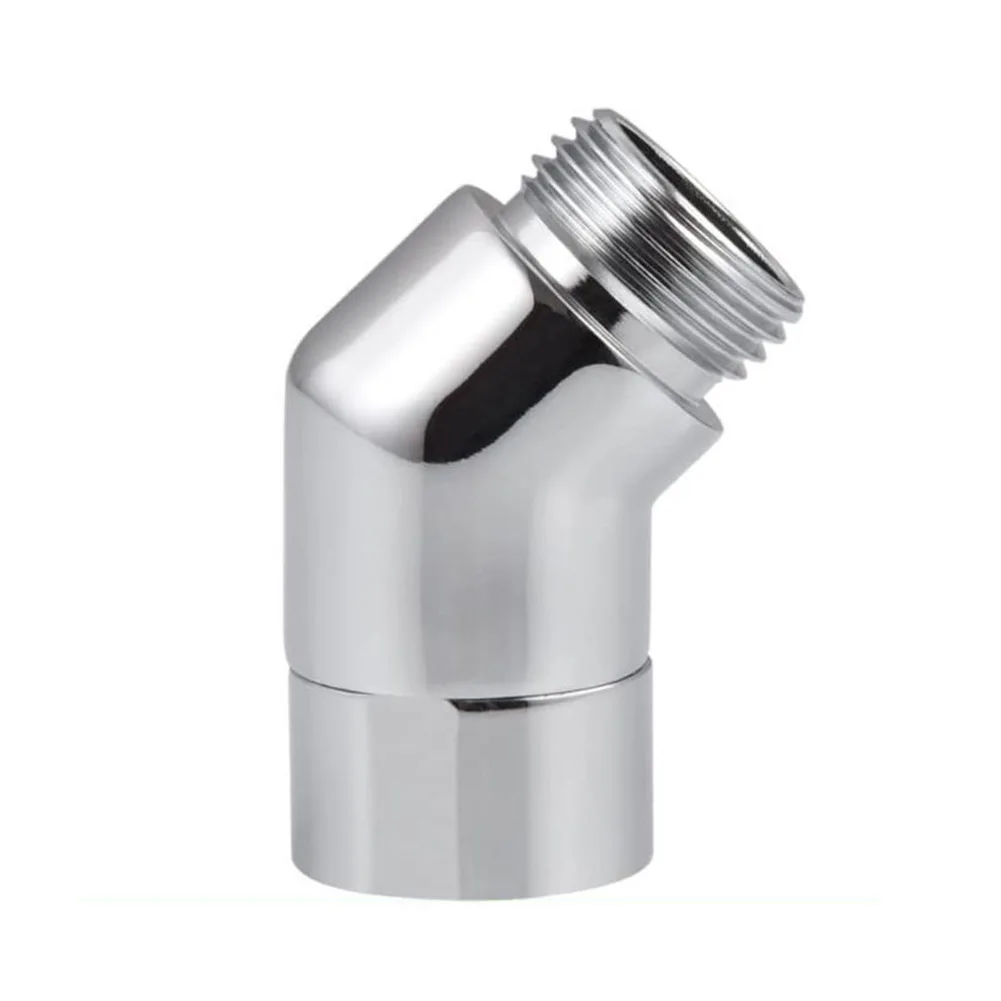 G1/2 Shower Elbow Adapter Hand Shower Top Spray Elbow Chrome Angle Female Thread And Male Thread 135° Shower Elbow For Bathroom 2