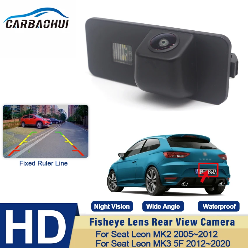 

HD Car Vehicle Backup Cameras CCD Night Vision Rear View Camera Bracket Waterproof For Seat Leon MK2 2005~2012 MK3 5F 2012~2020