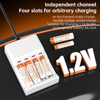 PHOMAX 2/4 Slots AA AAA Rechargeable Battery Charger For Ni-MH/Ni-Cd Rechargeable Battery Charging 1.2V Universal Battery Charge 5