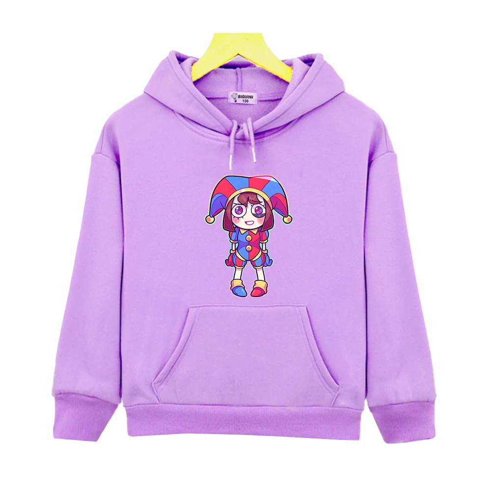 

Pomni The Amazing Digital Circus Children Hoodies New Pullovers Anime Cartoon Casual Clothes for Girls Boys Kids Sweatshirts Y2k