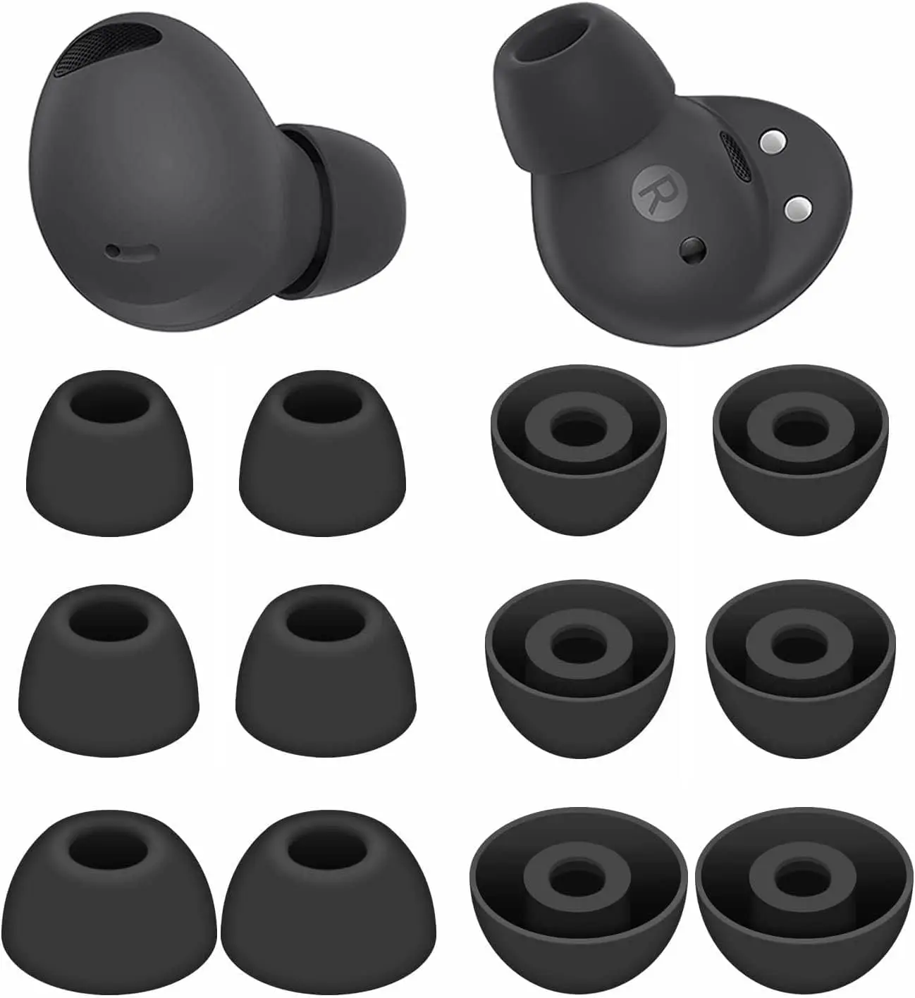 3Pairs Silicone Ear Tips for Samsung Galaxy buds 2 pro Earphone Eartips Earbuds Tips Case Accessory for Galaxy buds 2Pro